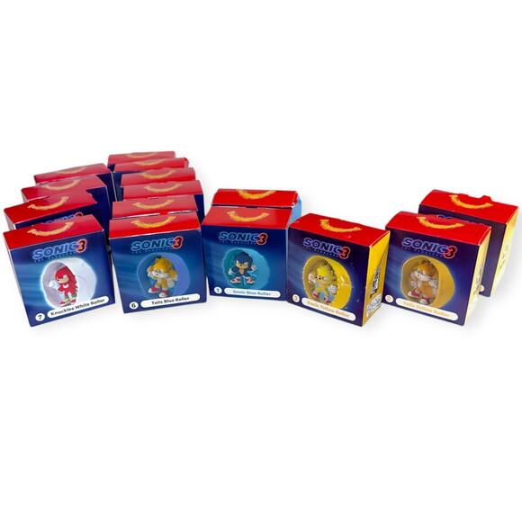 Sonic 3 McDonald’s Happy Meal Toys - Picture 1 of 3
